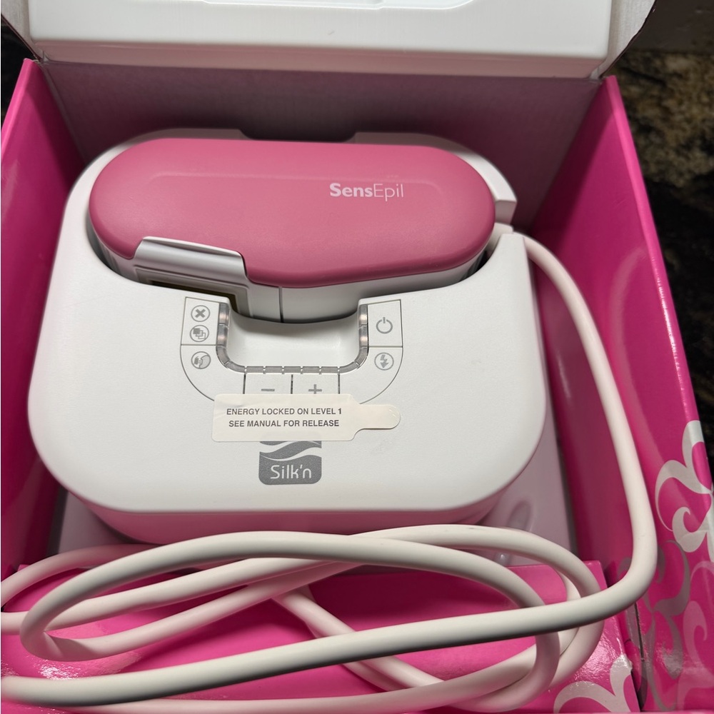 Silk'n SensEpil Hair Removal Device - Pink and White